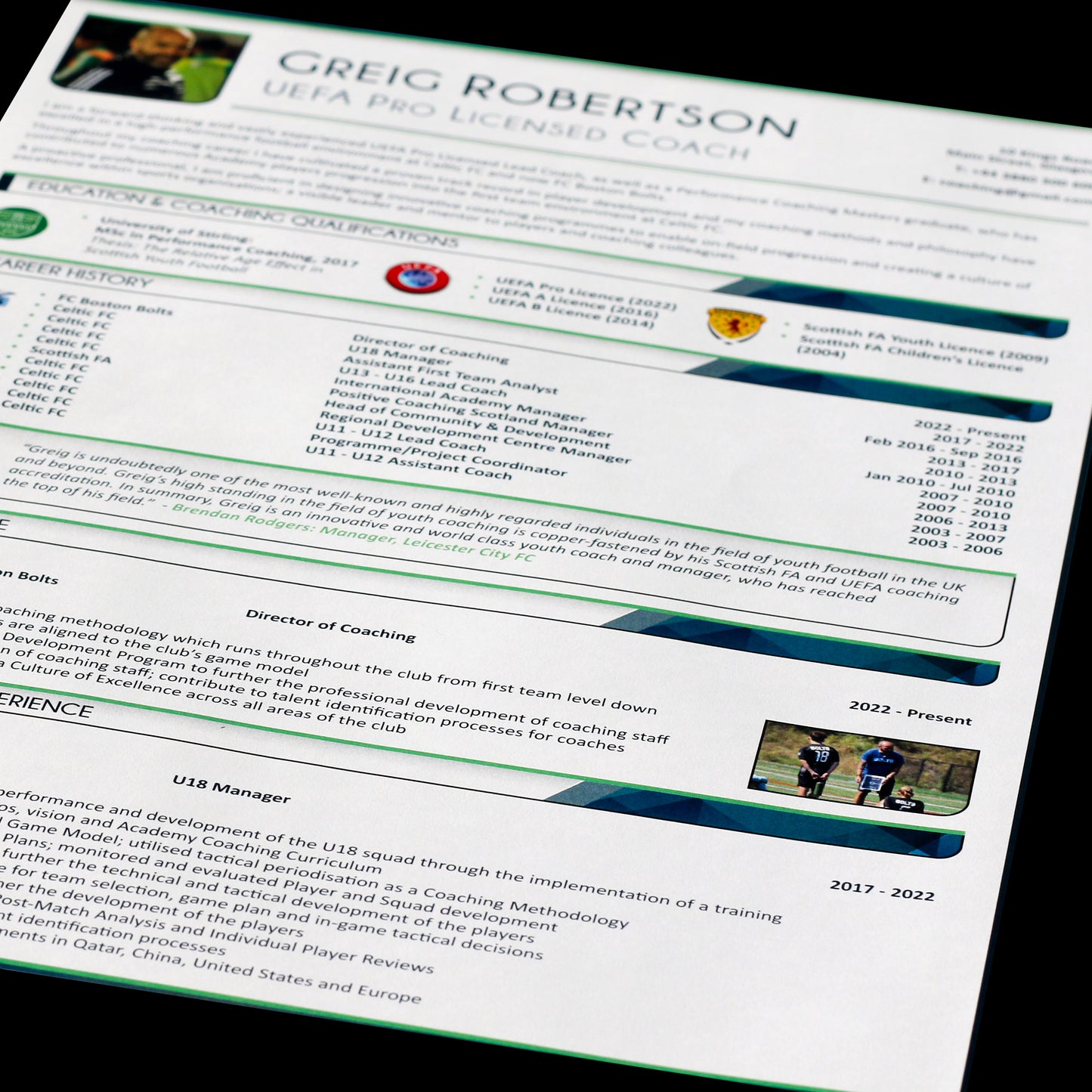 Graphically Designed CV