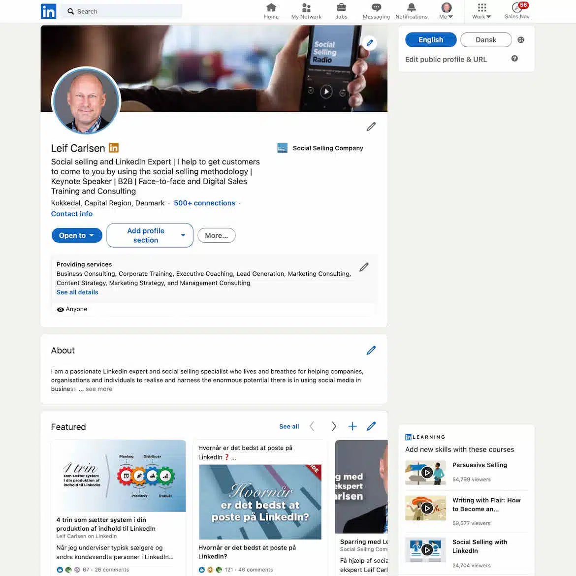 LinkedIn Profile Design